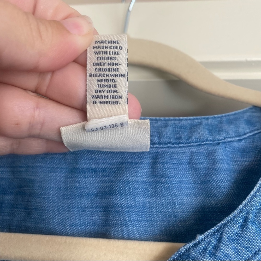 St. John's Bay Blue Denim Dress - Picture 3 of 3